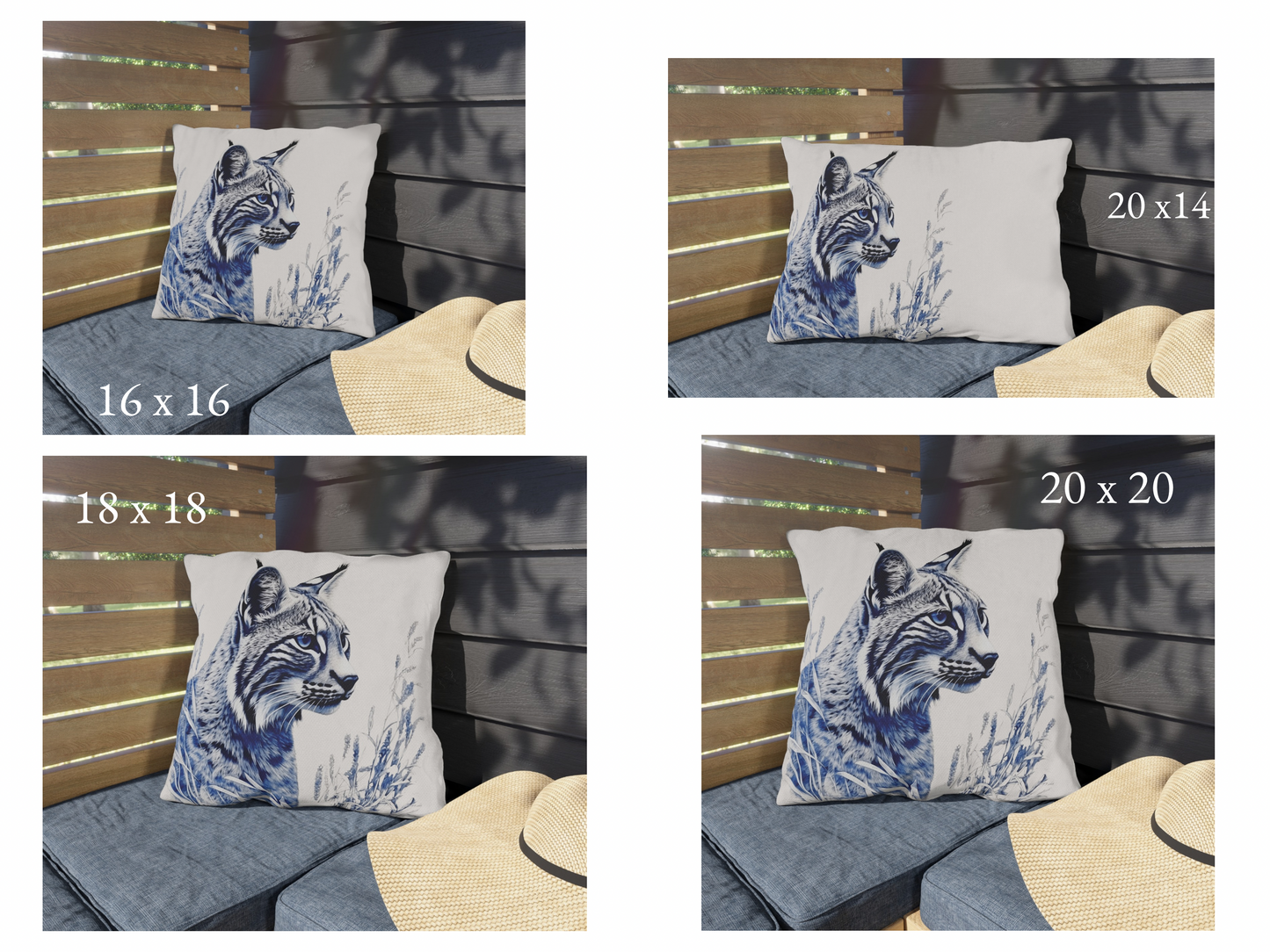 Bluegrass State Bobcat Outdoor Pillow