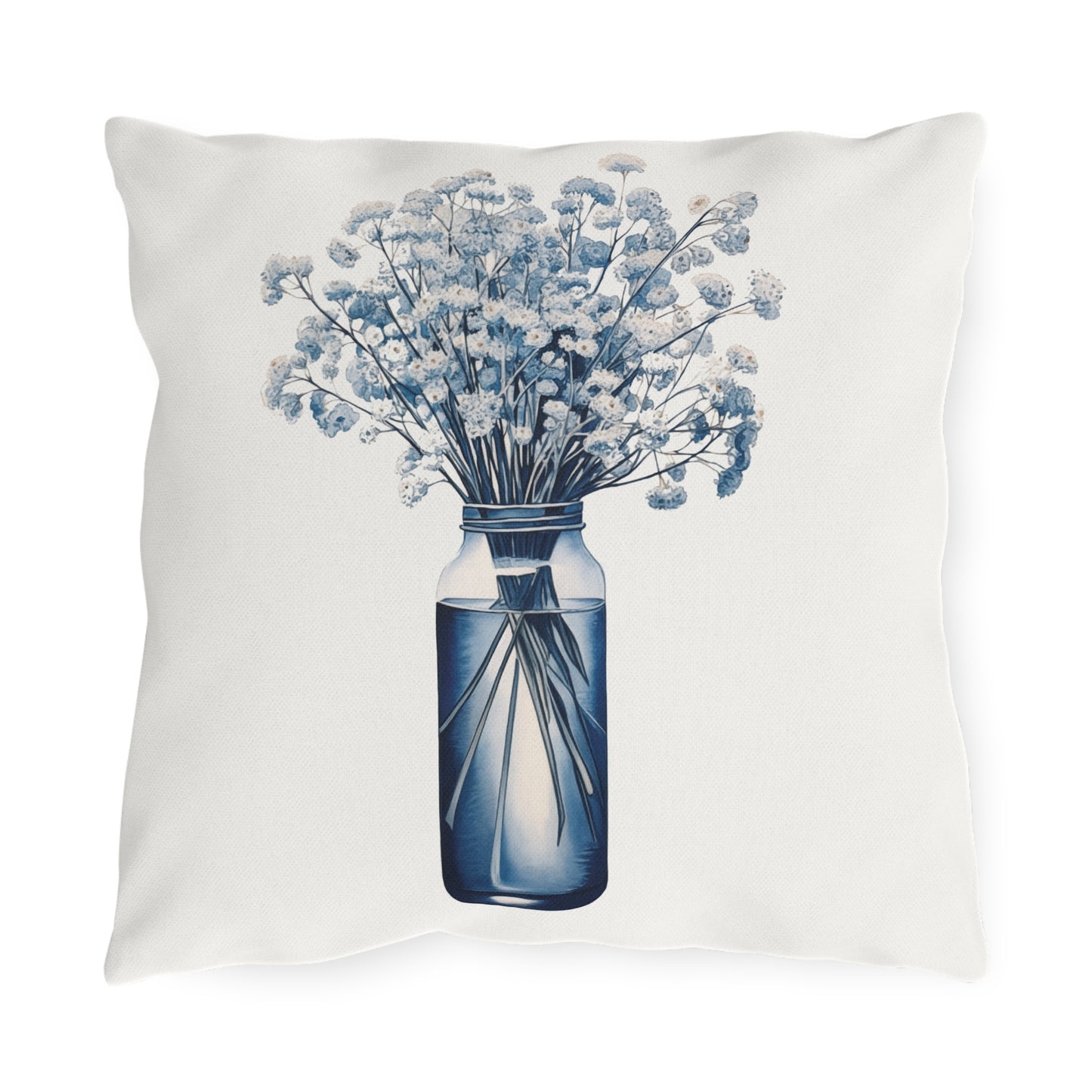 Baby's Breath Outdoor Pillow