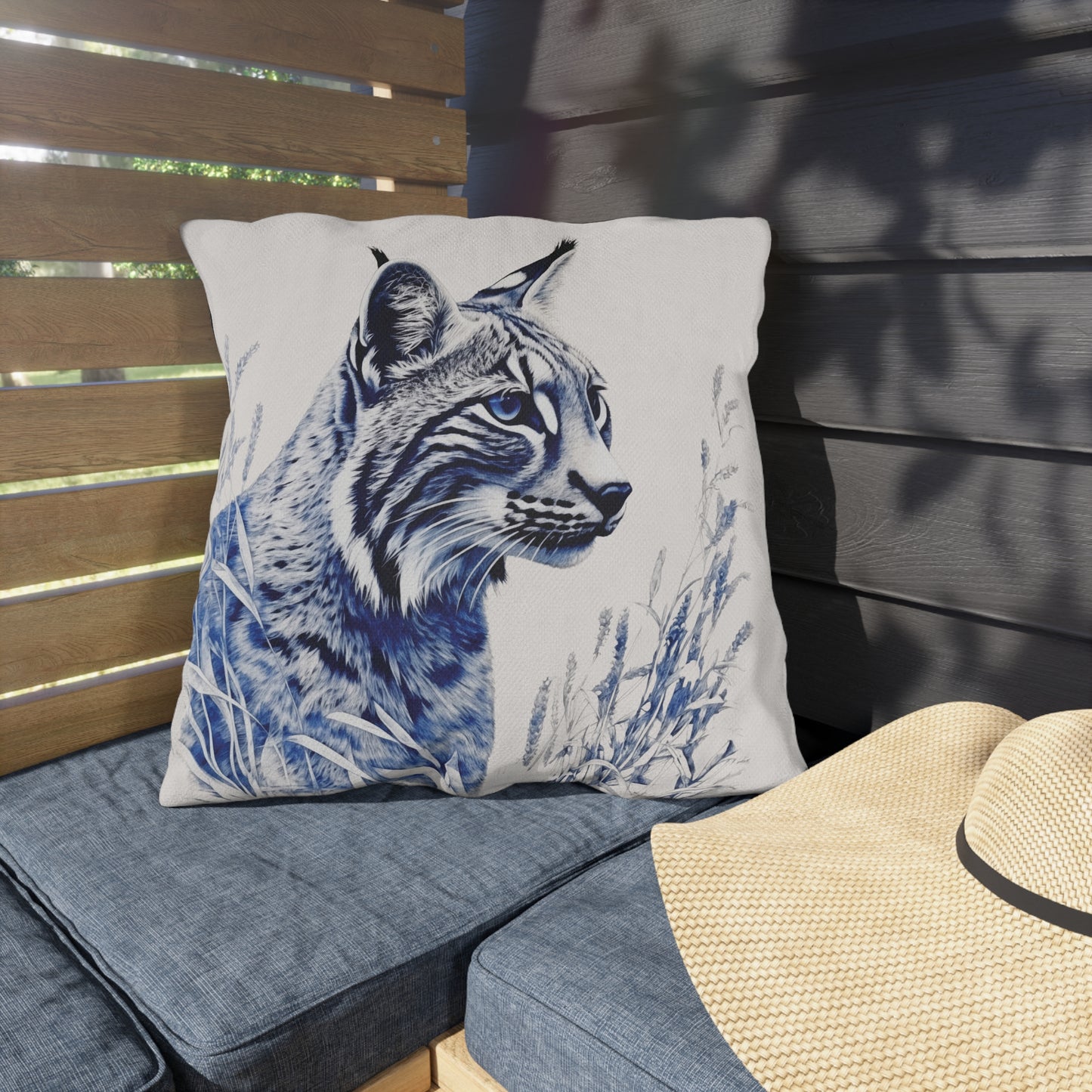 Bluegrass State Bobcat Outdoor Pillow