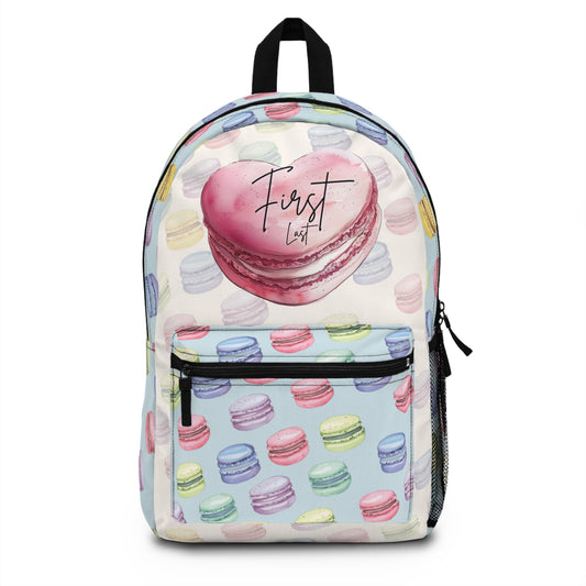 Custom Name Macaron Backpack